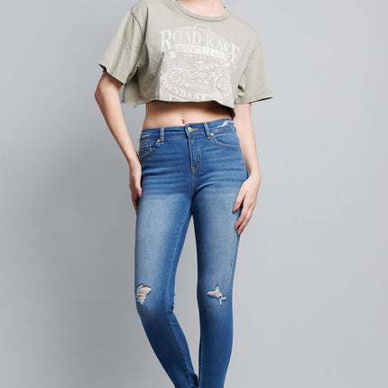 Destructed Skinny Jeans
