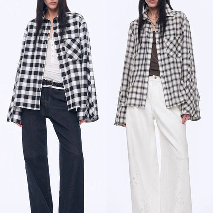 Style Diary Jacquard Check Shirt