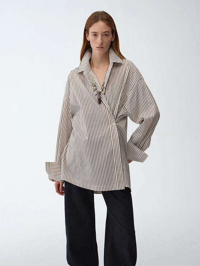 Striped Fantasy Two-Way Shirt
