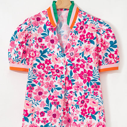 Gianna Floral Short Sleeve Blouse