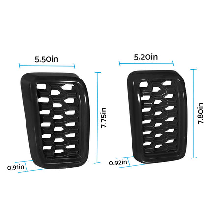 Front Grille Mesh Covers Inserts Suitable For Jeep Grand Cherokee 2017-2022 Black