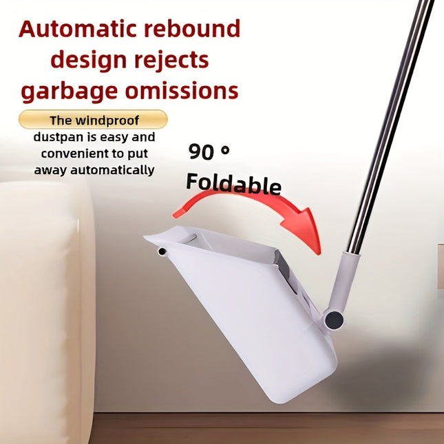 NNETM 3-in-1 Home Cleaning Kit Broom Dustpan Brush