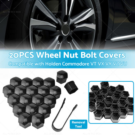 20PCS 19mm Wheel Nut Lug Bolt Covers Caps Suitable for Holden Commodore VB to VZ