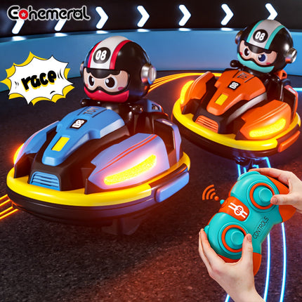 NNETM Remote Control Dual Bumper Cars Set with Lights