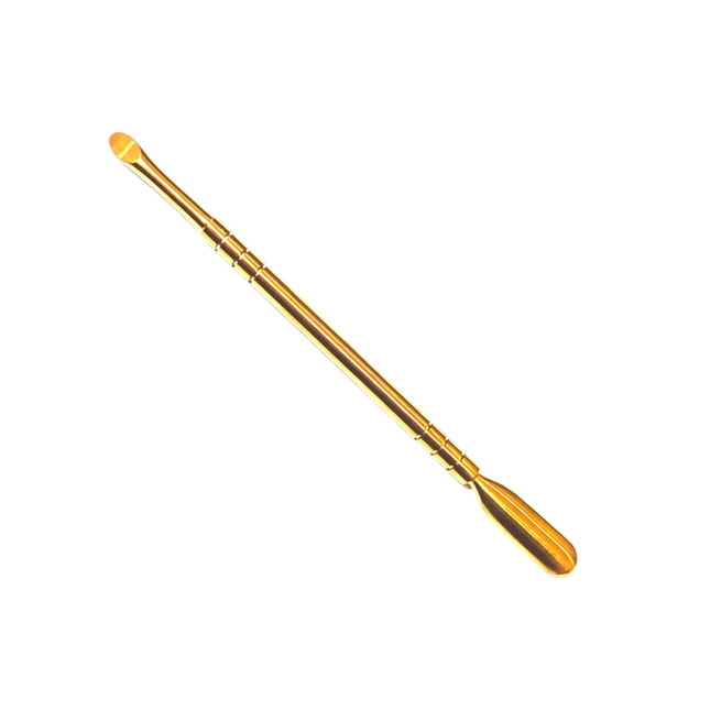 Double-Ended Gold Cuticle Pusher & Grooming Tool, 14.5 cm