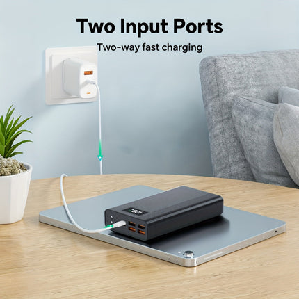 NNETM  40000mAh Portable Power Bank – High-Capacity Fast Charging Battery with USB & Type-C