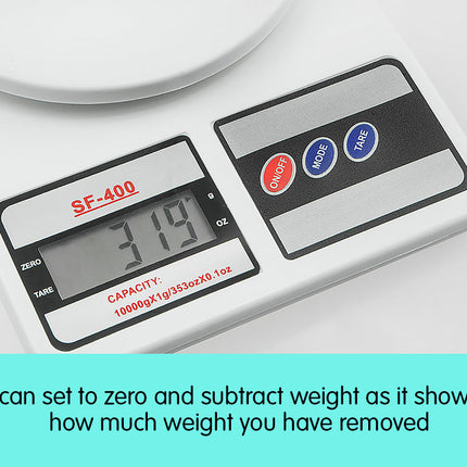 NNEDPE Digital Kitchen Scales 10kg / 1gm Electronic Food Scale