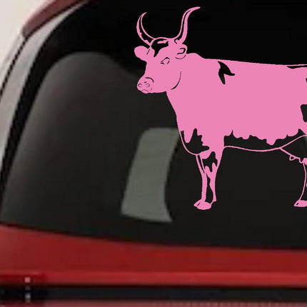 Cow Bull Decal for Car Truck Window - Vinyl Sticker