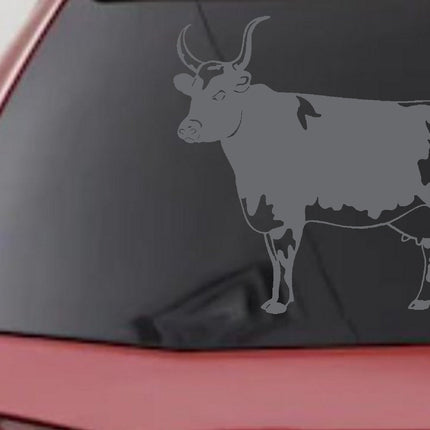 Cow Bull Decal for Car Truck Window - Vinyl Sticker