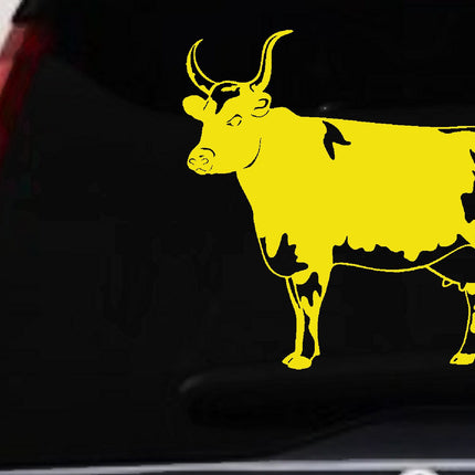 Cow Bull Decal for Car Truck Window - Vinyl Sticker