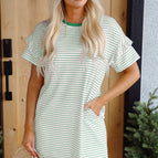 Green Stripe / L - 12/14
