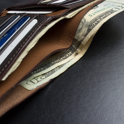 Double Bifold Leather Wallet