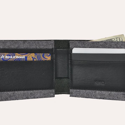 Dual Textured Leather Wallet