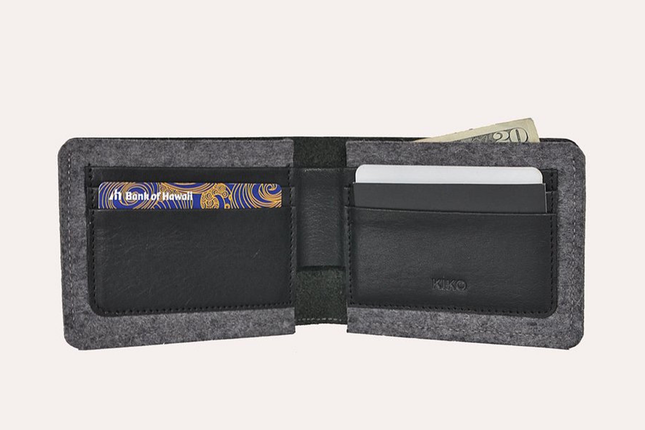 Dual Textured Leather Wallet