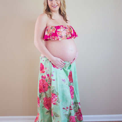 Floral Maternity Skirt