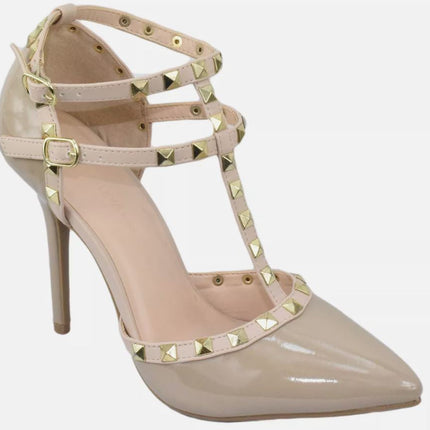 Women’s Studded Pointed Stiletto Pumps