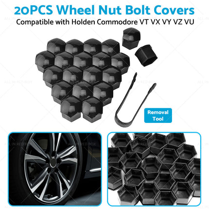 20PCS 19mm Wheel Nut Lug Bolt Covers Caps Suitable for Holden Commodore VB to VZ