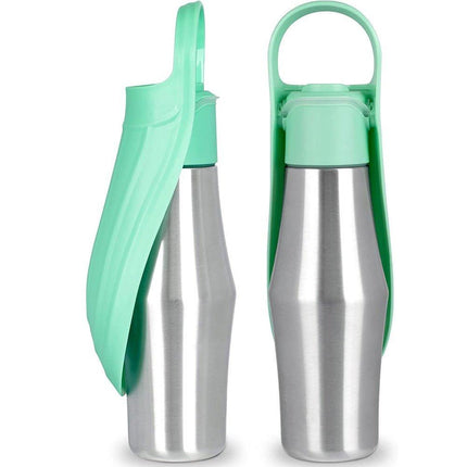 2024 New Portable Pet Dog Water Bottle Soft Silicone Leaf Design For Dog Pets Outdoor Travel Drinking Bowls Water Dispenser