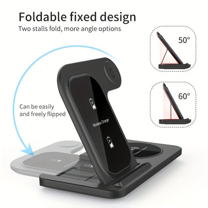 NNETM 3-in-1 Fast Wireless Charger for iPhone & Apple Devices