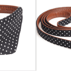 Black Set1 / Triangle Scarf Collar 1.3X34Cm