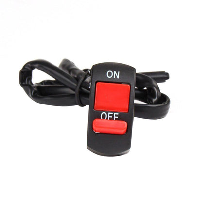 2x Universal Motorcycle ATV Bike Handlebar Light Switch ON/OFF Button Suitable For All Motorcycles & ATVs
