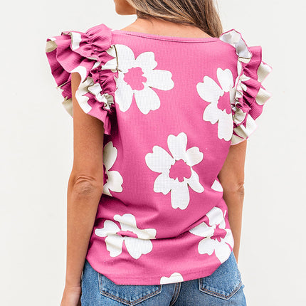Mazie Floral Ruffled Blouse
