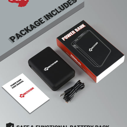 ANTARCTICA GEAR 20000mAh 12V Rechargeable Battery Power Bank