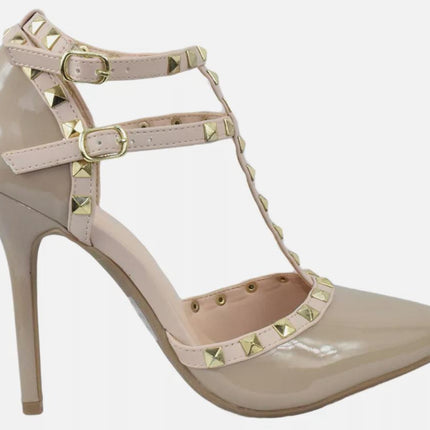 Women’s Studded Pointed Stiletto Pumps