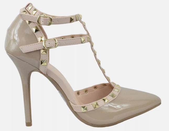 Women’s Studded Pointed Stiletto Pumps