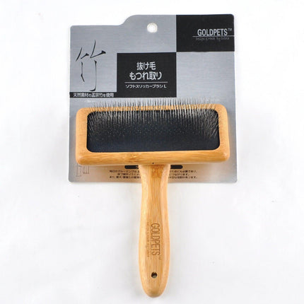 Luxury Bamboo Bliss Pet Grooming Air Cushion Needle Comb
