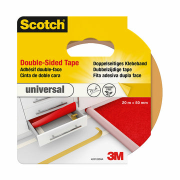 Double Sided Tape Scotch 20 m x 50 mm White