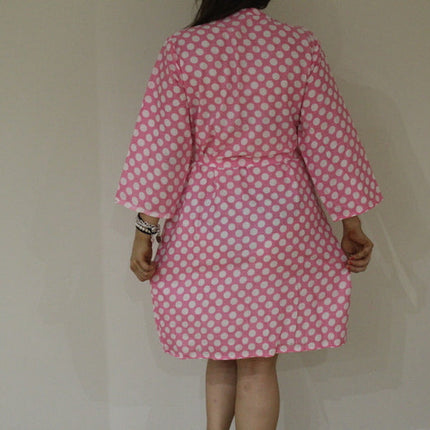 Pink Polka Dots Maternity Hospital Gown