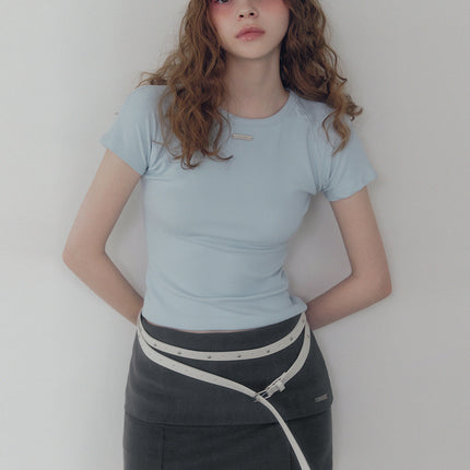 [TWEE] Nowell Panel Stitch Short-Sleeve T-Shirt