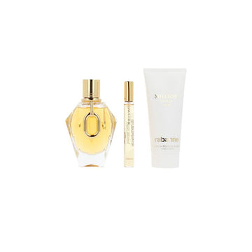 Women's Perfume Set Paco Rabanne MILLION GOLD 3 Pieces