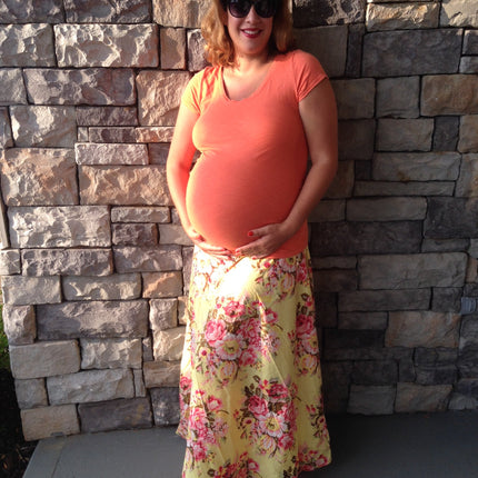 Floral Maternity Skirt