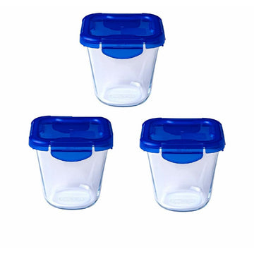 Set of lunch boxes Pyrex Transparent 3 Pieces