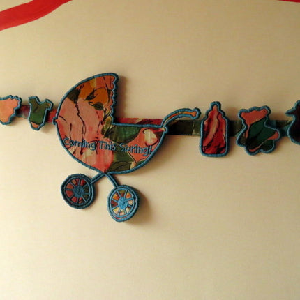 Baby Carriage Maternity Sash