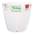 Self-watering flowerpot Riviera Eva New White Plastic Circular Ø 46 cm