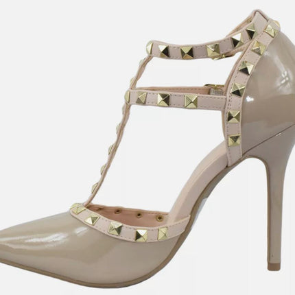 Women’s Studded Pointed Stiletto Pumps