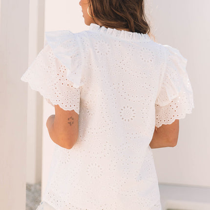 Aspyn Ruffle Sleeve Blouse