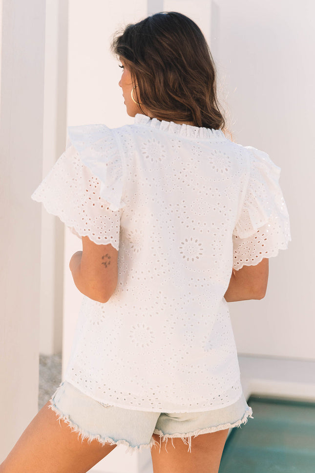 Aspyn Ruffle Sleeve Blouse