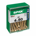 Box of screws SPAX Wood screw Flat head (4 x 50 mm) (4,0 x 50 mm)