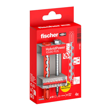 Wall plugs and screws Fischer hybridpower 90 mm Ø 10 x 90 mm (4 Units)