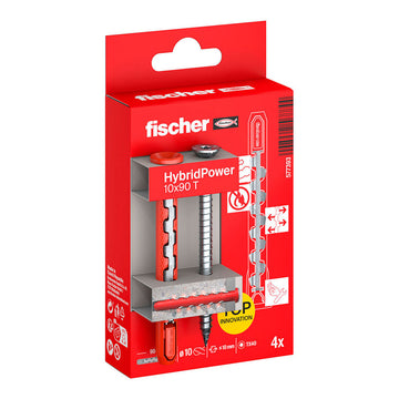 Wall plugs and screws Fischer hybridpower countersunk Ø 10 x 90 mm (4 Units)