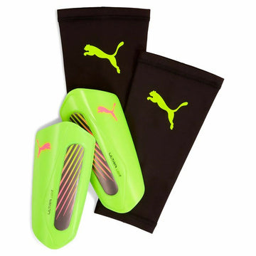 Football Shinguards Puma Ultra Light Sleeve Yellow