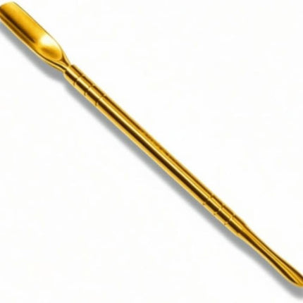 Double-Ended Gold Cuticle Pusher & Grooming Tool, 14.5 cm