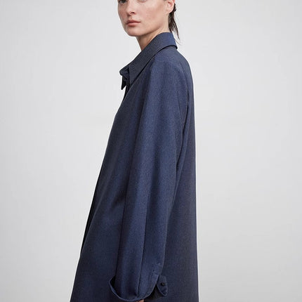 Women’s Draped Longline Elegant Shirt