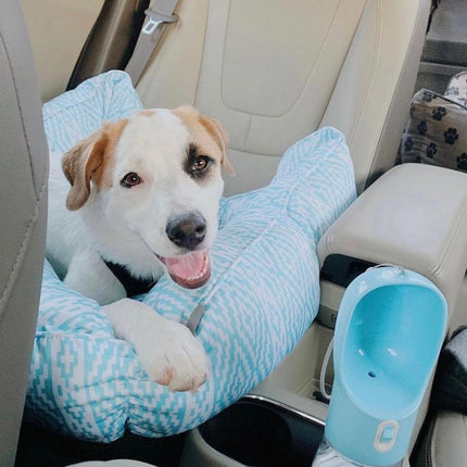 2 IN 1 PORTABLE PET FEEDER - BLUE