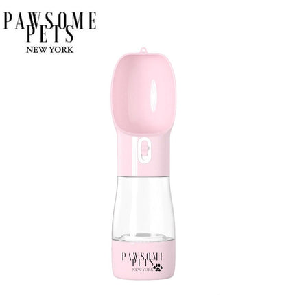 2 IN 1 PORTABLE PET FEEDER - PINK