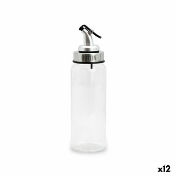 Cruet Quttin Transparent Silver Glass 5,5 x 5,5 x 20,5 cm (12 Units)